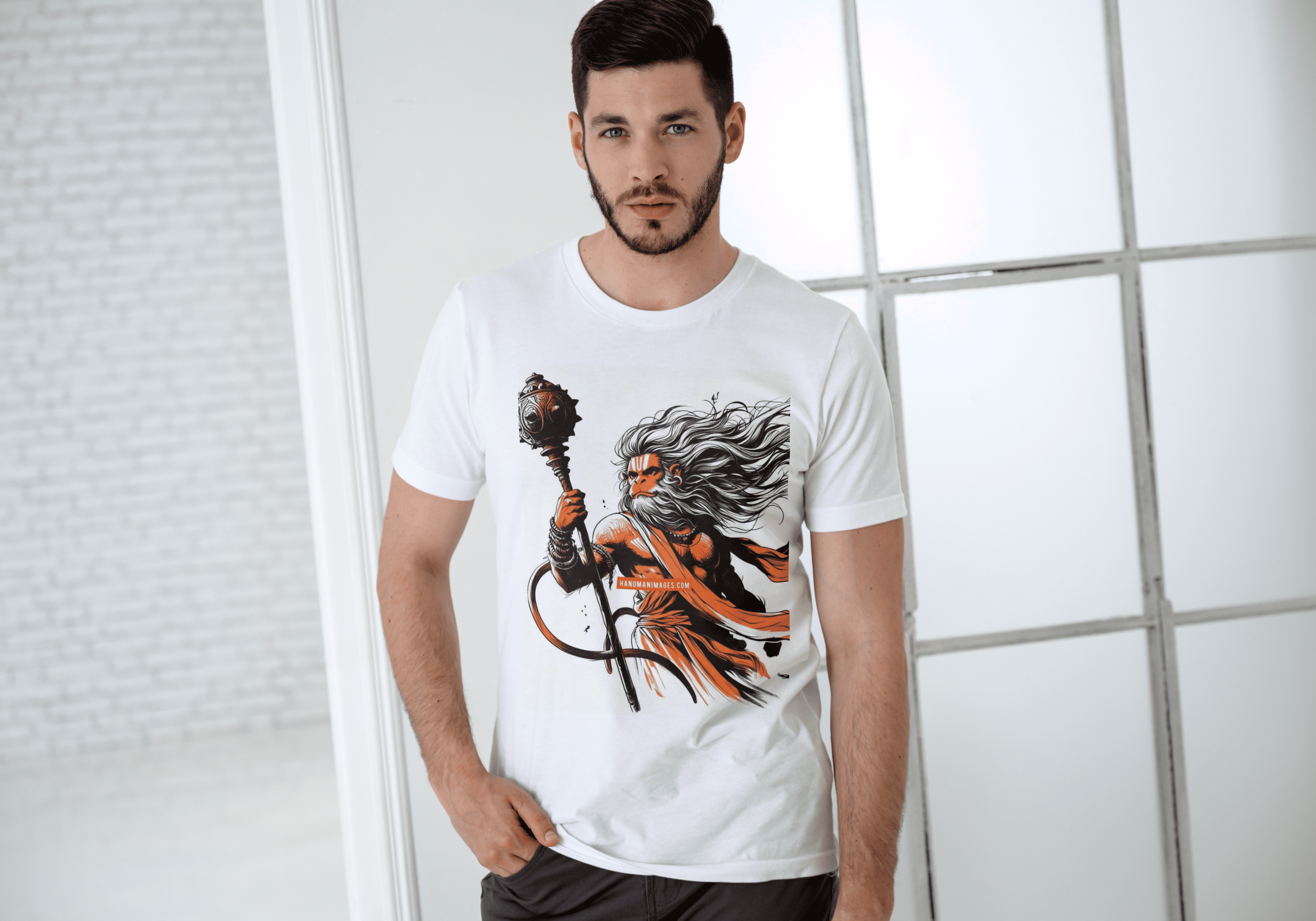 Jai Shree Ram Hanuman Cotton Tee | Modern Dry Fit Comfort