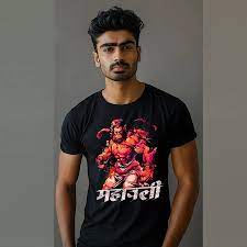 Jai Hanuman Streetwear T-Shirt | Cotton Round Neck Tee