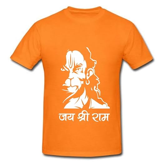 Jai Hanuman Graphic Tee | Spiritual Cotton Round Neck T-Shirt